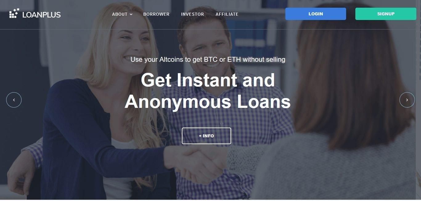 LoanPlus.io Launches New Platform That Offers Anonymous Loans By Using Crypto Portfolio